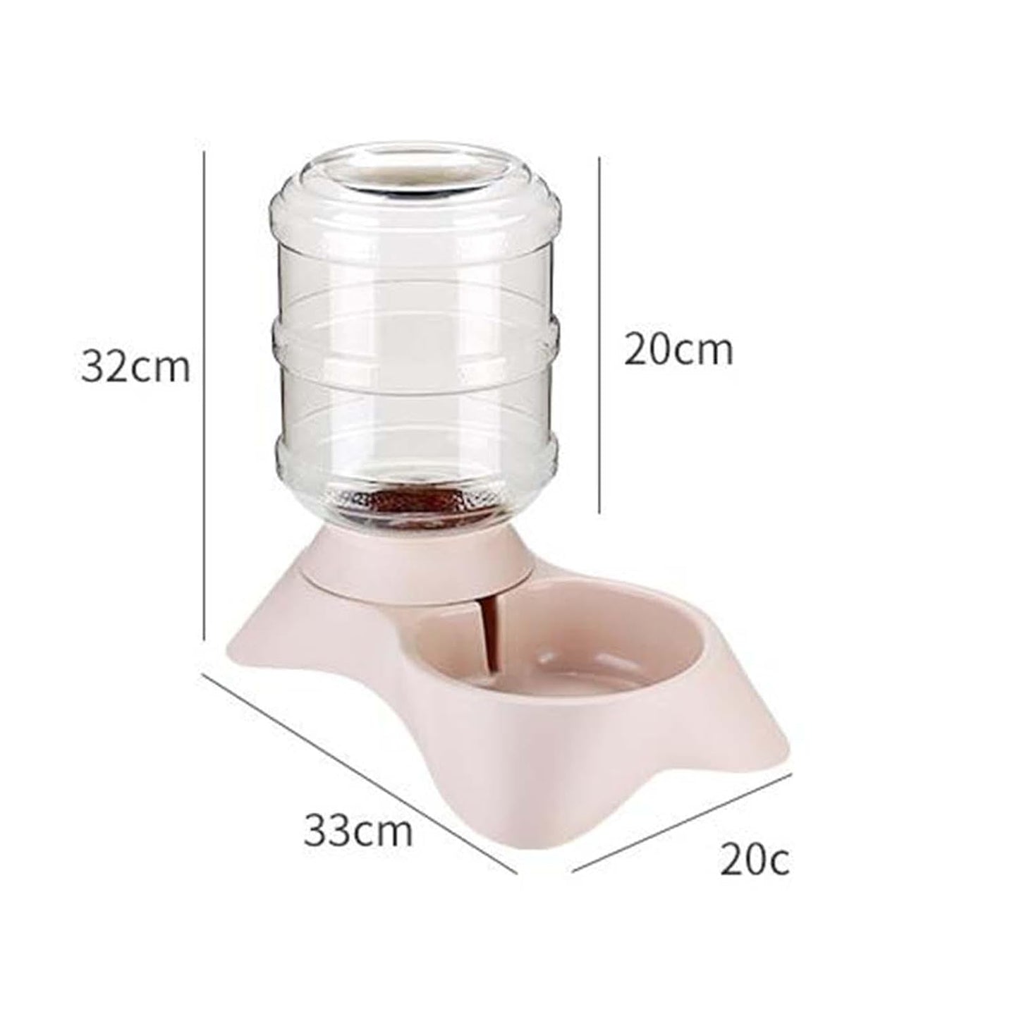 Automatic Pet Water Dispenser for Dogs & Cats – Gravity Feeder Bowl with Large Capacity Bottle – Spill-Proof & Easy to Clean