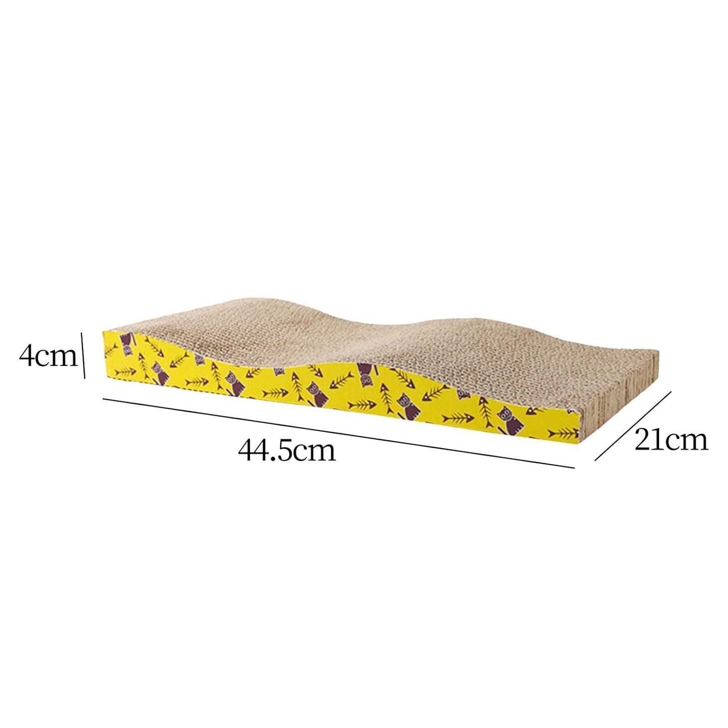 Cat Scratcher Cardboard Wave 44.5X21X44Cm | Scratching lounge bed