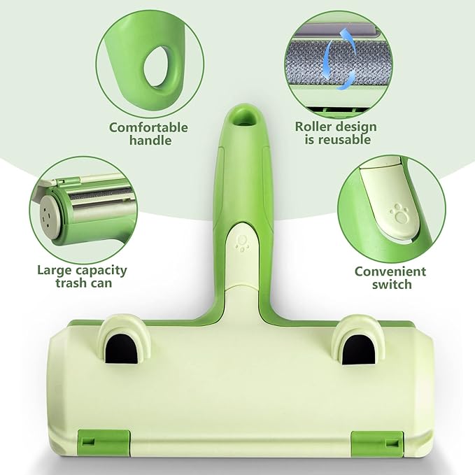 Reusable Pet Hair Remover Roller – Self-Cleaning Lint Brush for Dogs & Cats
