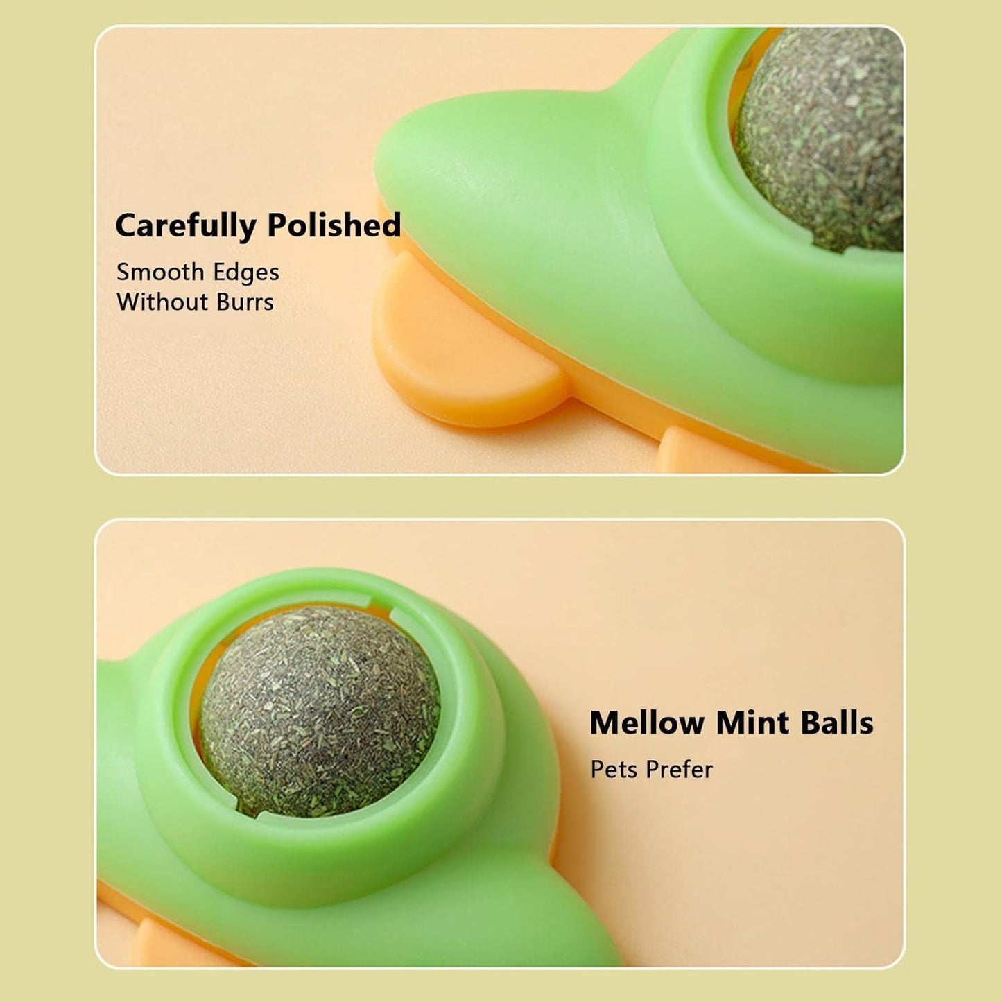 Catnip Spaceship Ball Toy | Multifunctional Catnip Lickable Balls,Edible Cat Licking | 100% Organic |
