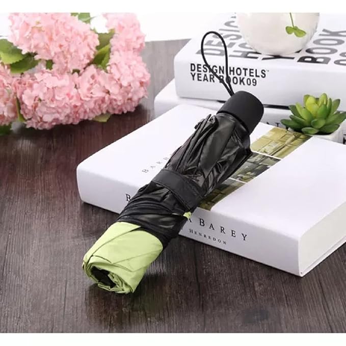Travel Umbrella – Compact, Strong & Durable, Nano Waterproof - Dries Immediately | 3 Fold Umbrella for Rain & Sun, Magic Hidden Design