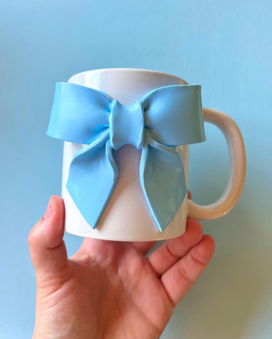 Bowtied Coffee Mug, Pinterest Ceramic Coffee Mugs, Tea Cups | Birthday Gift | Bow Mug | 250ml
