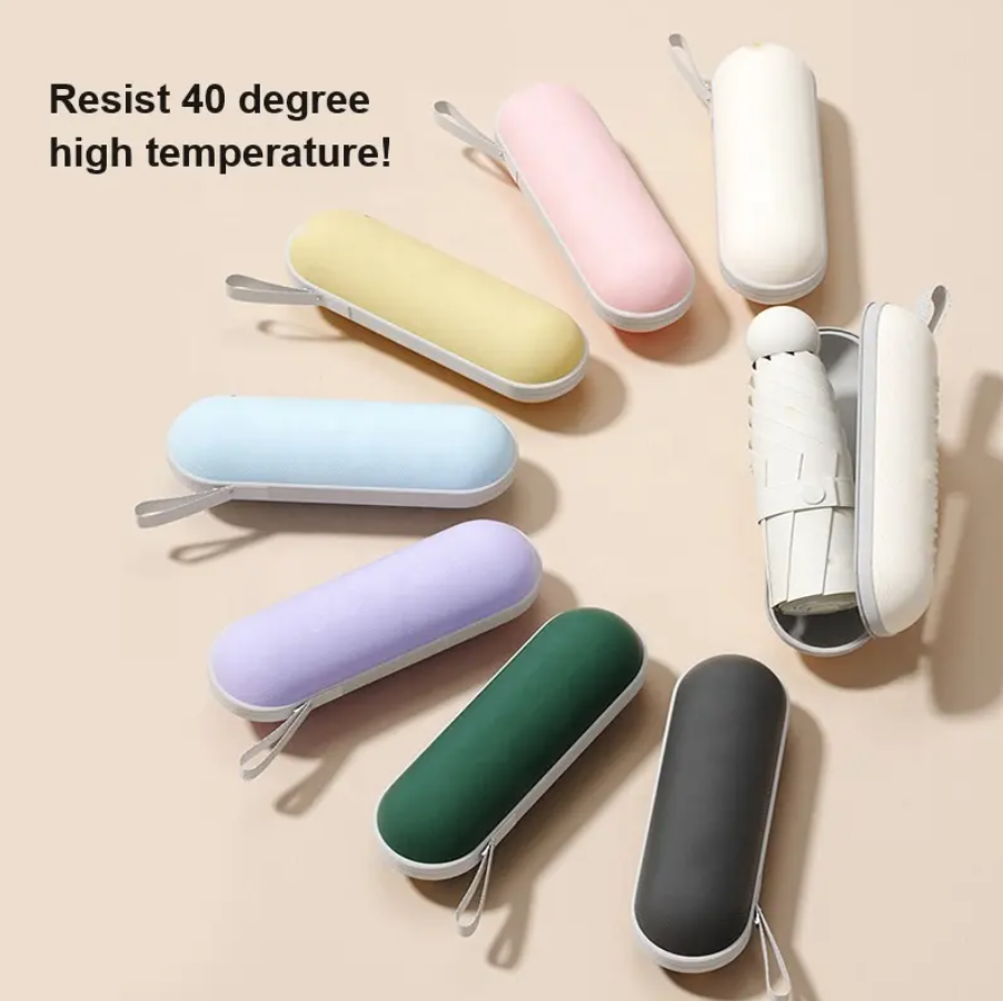 Mini portable capsule umbrella with a box | For rains and sunny day
