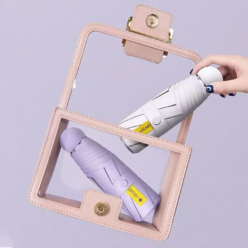 Mini portable capsule umbrella with a box | For rains and sunny day